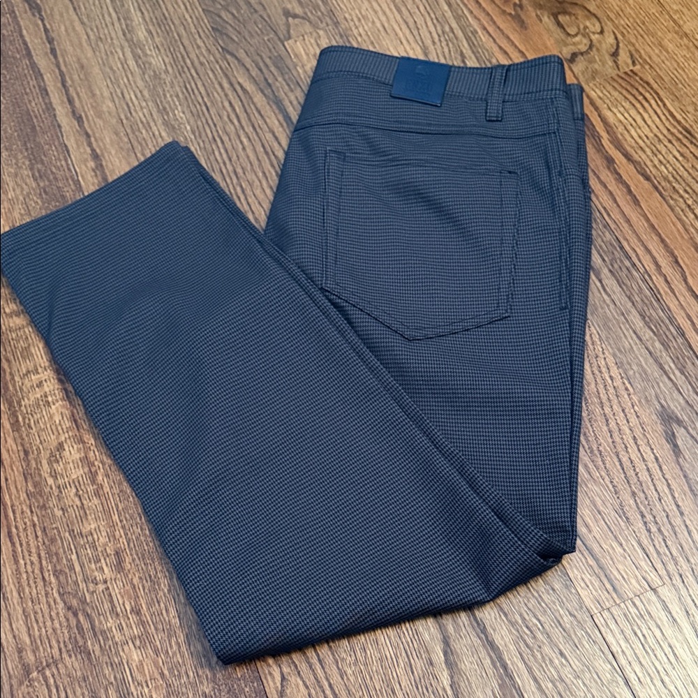 Men's Grey Patterned Dress Pants